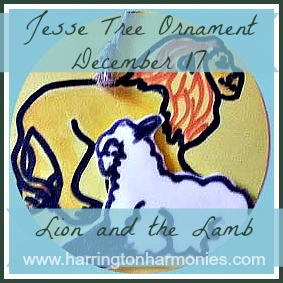 Lion and the Lamb Jesse Tree Ornament | Harrington Harmonies