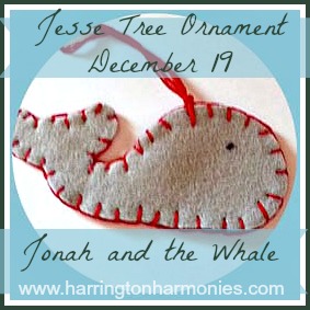 Jonah and the Whale Jesse Tree Ornament | Harrington Harmonies