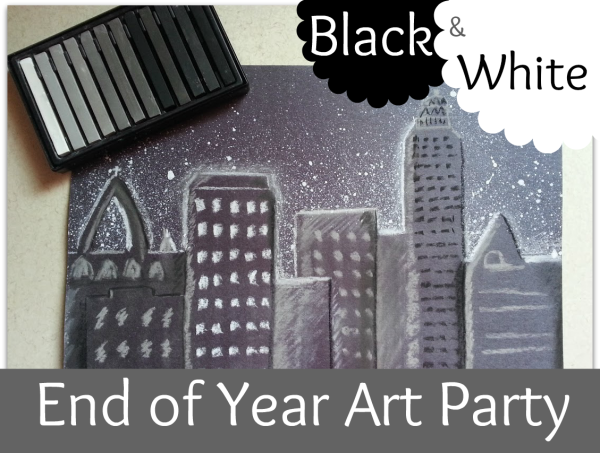 End of Year Black and White Art Party