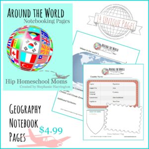 Work geography Notebook Pages